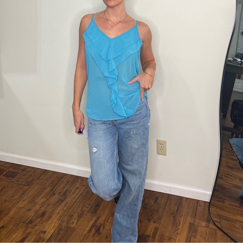 Buckle Ruffle Top - Picture 2 of 6